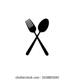 spoon fork logo vector illustration