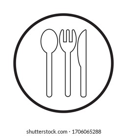 spoon and fork logo vektor template