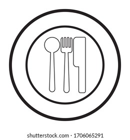 spoon and fork logo vektor template