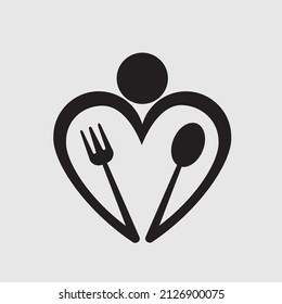 spoon and fork love logo