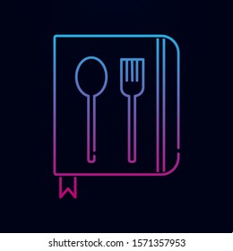 Spoon with a fork nolan icon. Simple thin line, outline vector of kitchen icons for ui and ux, website or mobile application