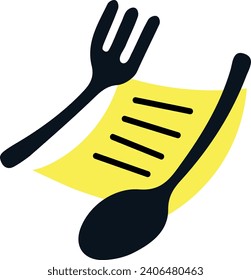 Spoon, Fork and Order Notes Illustration