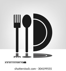 spoon fork plate