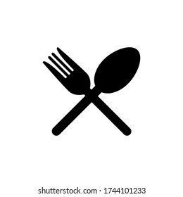 Spoon Fork Silhouette Vector Logo Stock Vector (Royalty Free ...