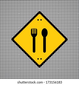 Spoon and fork symbol general needed for use 