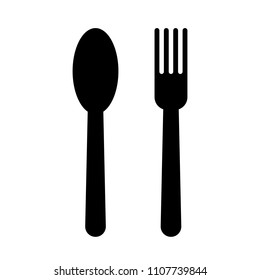 spoon and fork symbol icon