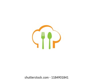 Spoon and fork symbol illustration