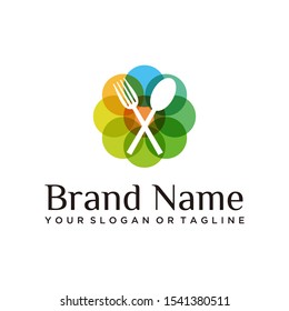 Spoon and fork table manner designs vector art