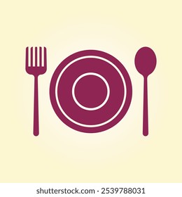 Spoon and fork trendy artwork gorgeous abstract vector illustration colorful practical design.eps