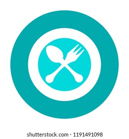 spoon and fork vector icon