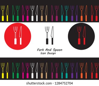 Spoon and fork vector icon. Lunch,dinner symbol. Flat vector sign isolated on newstyle background. Simple vector illustration for graphic and web design. 
