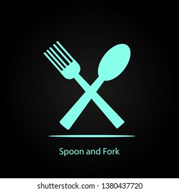 Spoon and Fork - vector illustration