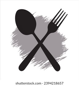 Spoon and fork vector illustration