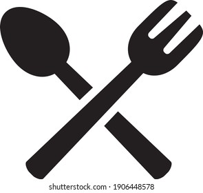 spoon and fork Vector illustration isolated on a white background