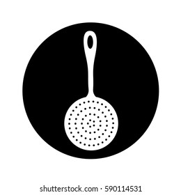 spoon frieds kitchen cutlery isolated icon