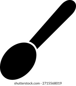 Design de ícone de estilo de glifo de colher