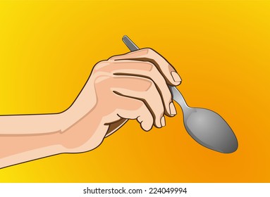 Spoon in hand