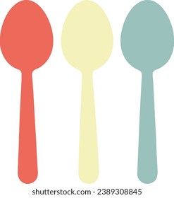 The spoon has a simple and modern design.
