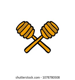 spoon for honey doodle icon
