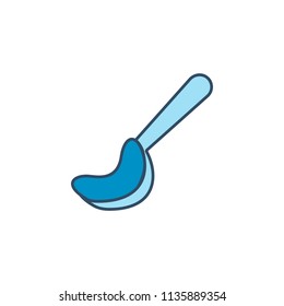spoon for ice cream colored dusk style icon. Element of ice cream icon for mobile concept and web apps. Dusk style spoon for ice cream icon can be used for web and mobile on white background