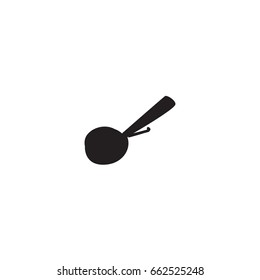 Spoon for ice cream icon