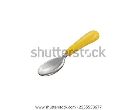 Spoon icon 3d render concept of restaurant serving equipment icon vector illustration