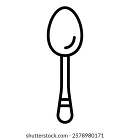 Spoon icon Black and white logo