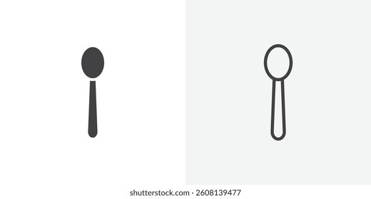 Spoon icon collection. vector illustration set