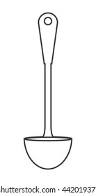 spoon icon. Cutlery and menu. vector graphic