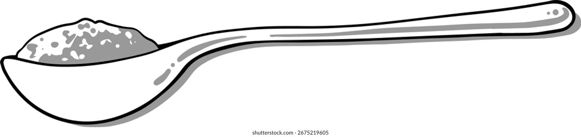 Spoon Icon Design Illustration. Editable web icon. Illustration of a tablespoon icon design.