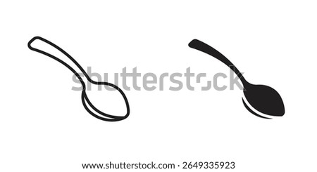 Spoon icon Design Illustrations. editable web icons
