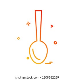 Spoon icon design vector