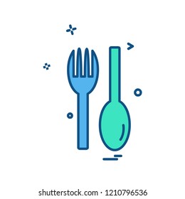 Spoon icon design vector