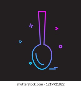 Spoon icon design vector