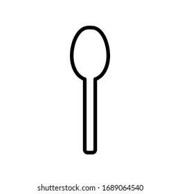 plantilla vectorial de diseño de icono de cuchara