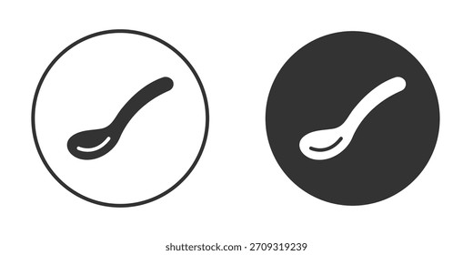 Löffel-Symbol im Glyphenstil für Web Design. UI-UX-Symbole
