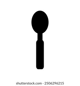 Spoon icon illustrated on background