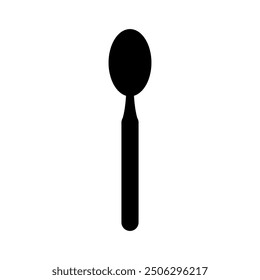 Spoon icon illustrated on background