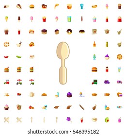 spoon icon illustration isolated vector sign symbol