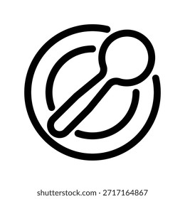 Ícone de colher ilustração vetor modelo de design
