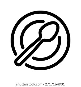 Löffel Symbol Illustration Vektor Design Vorlage