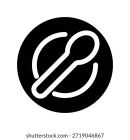 Plantilla de diseño de Vector de ilustración de icono de cuchara