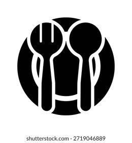 Plantilla de diseño de Vector de ilustración de icono de cuchara