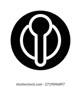 Plantilla de diseño de Vector de ilustración de icono de cuchara
