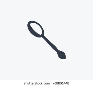 Spoon icon isolated on clean background. Kitchenware concept drawing spoon icon in modern style. Vector illustration of spoon icon for your web site mobile logo app UI design.