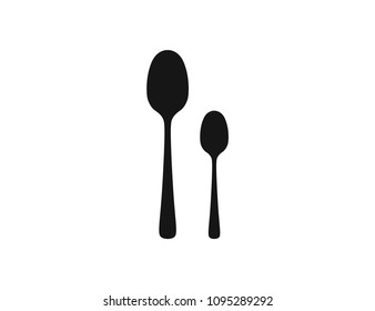 Spoon icon  isolated on white background