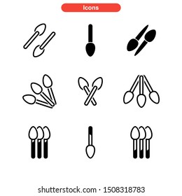 spoon icon isolated sign symbol vector illustration - Collection of high quality black style vector icons

