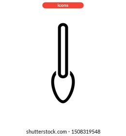 spoon icon isolated sign symbol vector illustration - high quality black style vector icons
