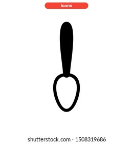 spoon icon isolated sign symbol vector illustration - high quality black style vector icons
