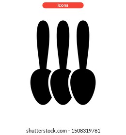 spoon icon isolated sign symbol vector illustration - high quality black style vector icons
